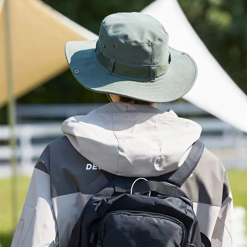 Foldable UV Protection Bucket Hat Outdoor Hiking Beach Fishing - Main Image