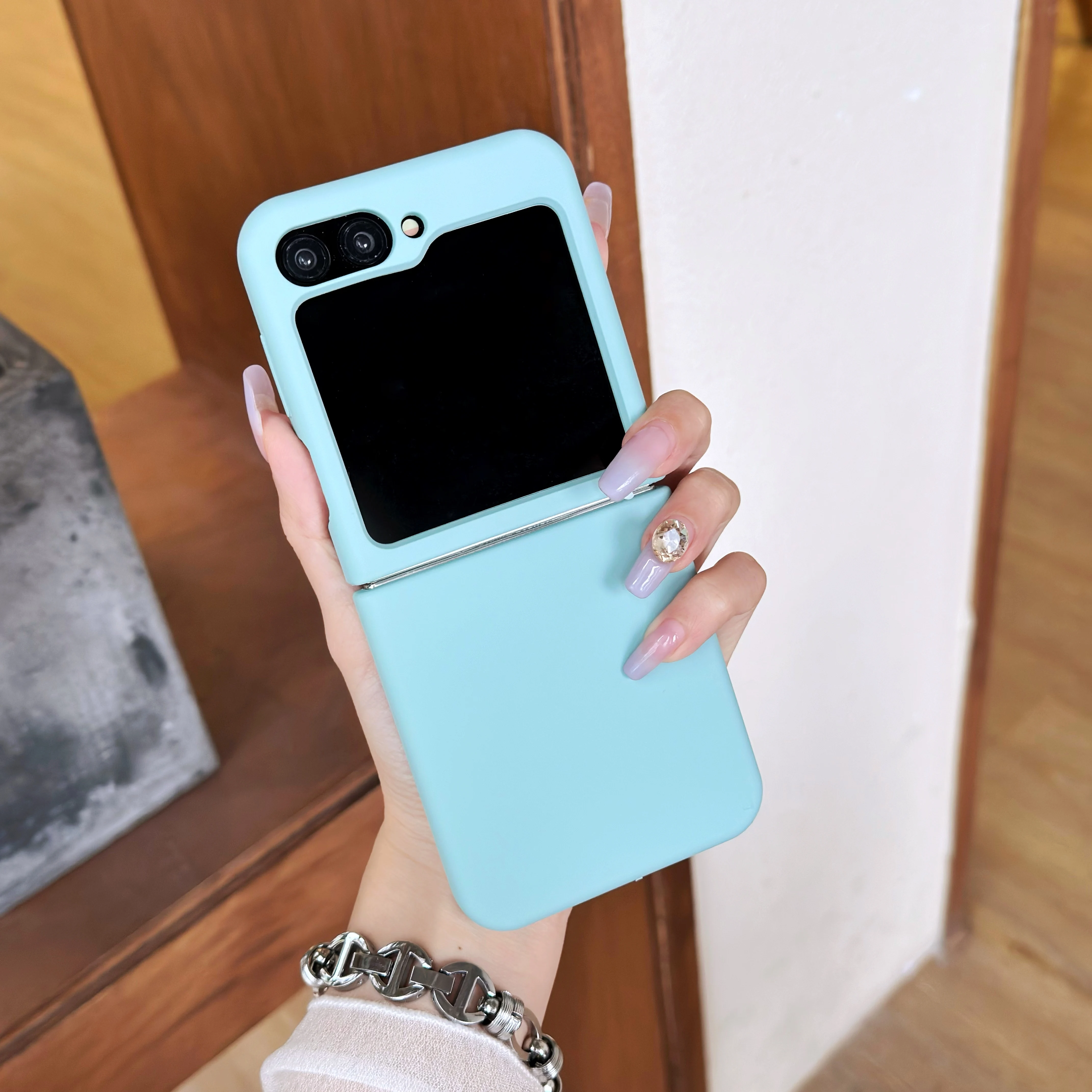 Colorful Matte Liquid Silicone Soft Case - Skin Friendly Folding Shockproof Cover