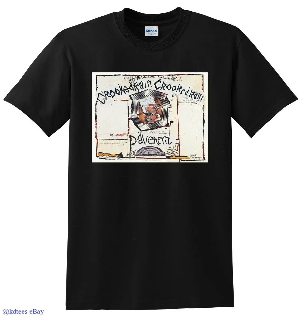 

PAVEMENT T SHIRT crooked rain & crooked rain vinyl cd cover SMALL MEDIUM L XL