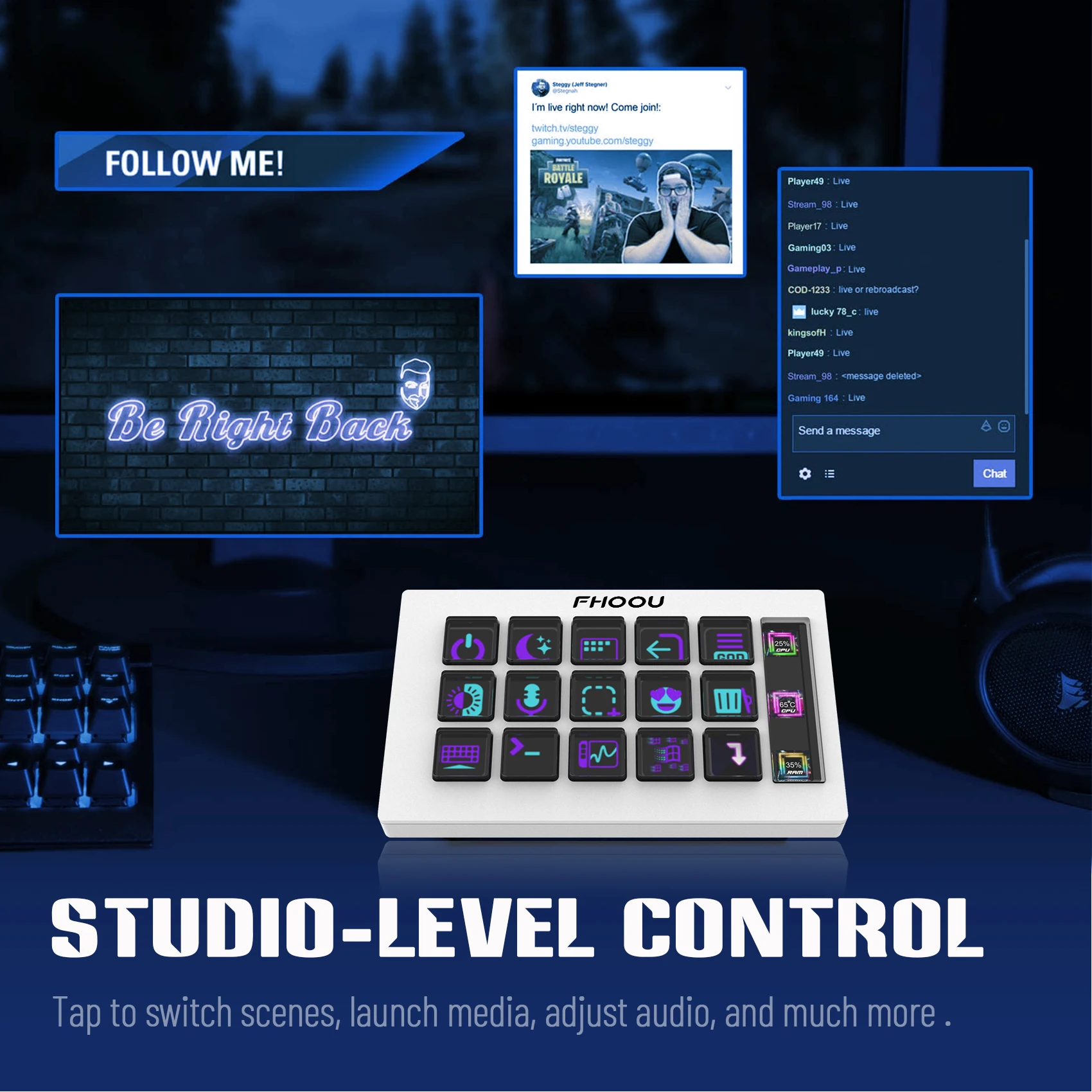 StreamDeck Mini Visual Keyboard 15Keys Stream Deck LCD Button Live Content Creation Controller Custom Button For Win/MacOS Gifts 5 StreamDeck Mini Visual Keyboard 15Keys Stream Deck LCD Button Live Content Creation Controller Custom Button For Win/MacOS Gifts - Image 5