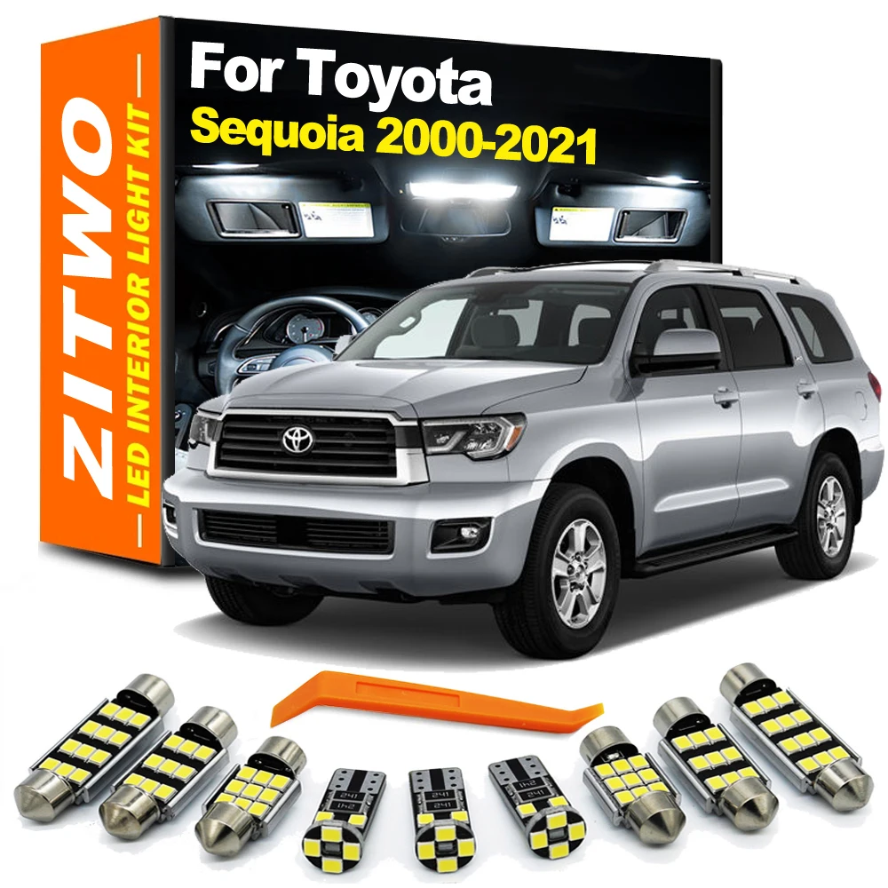 

ZITWO Toyota Sequoia Canbus Безошибочная светодиодная лампочка внутренний набор фонарей 2000 - 2012 2013 2016 2019 2020 2021