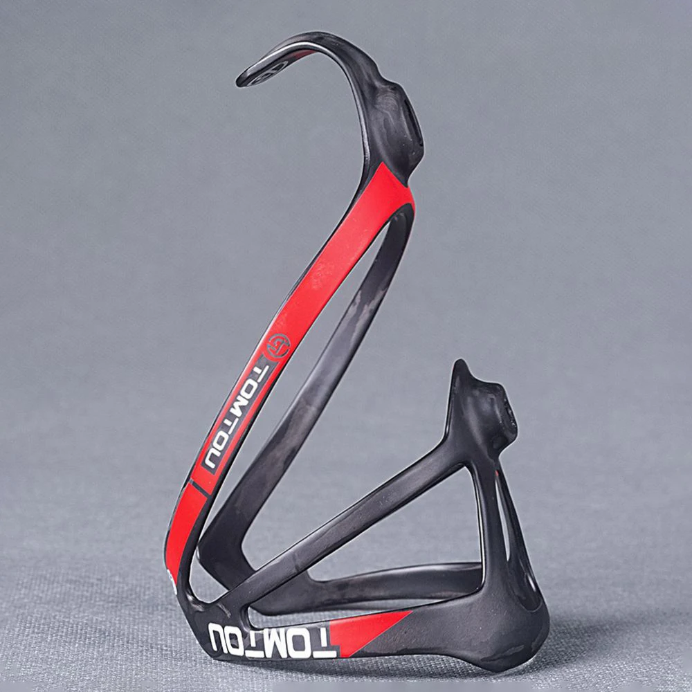 TOMTOU UD Carbon Bicycle Bottle Cage Water Bottle Holder Cycling MTB Road Rack Bike Accessories 18g Matte