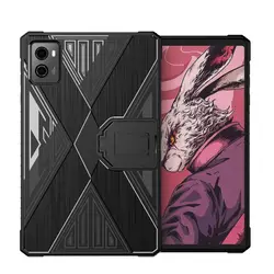 Shockproof Kickstand Tablet Case - Soft TPU Back Protective Shell, 8.8 Inch (Black)
