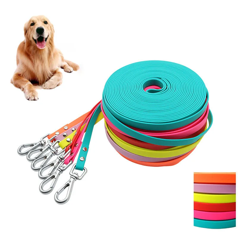 5/10/15m Waterproof Dog Leash Long Pvc Pet Leashes Easy To Clean Small