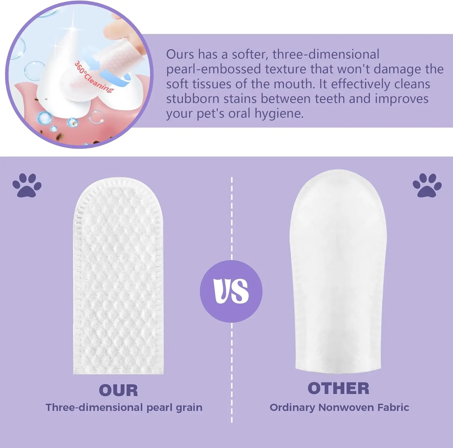 Finger Wipes for Dog & Cat Teeth Cleaning 3