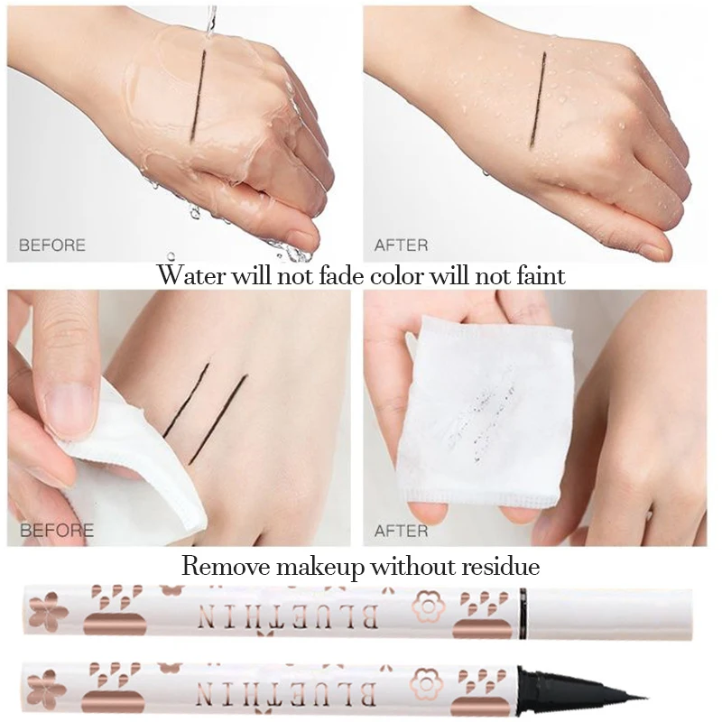 Eyeliner Pencils Eyeliner Lying Silkworm Undercover Draw Down Non-Smudge Fine Natural Long-lasting Waterproof Eyes Liner Makeup