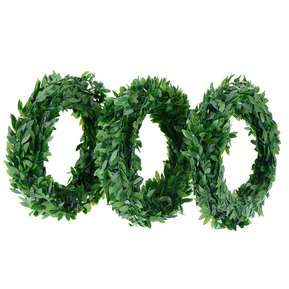 

2 Pcs Christmas Garland Wedding Decoration Decorate Artificial Rattan Fake Vine