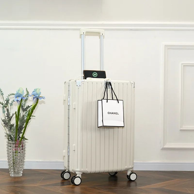 Luggage Aluminum Frame 24-Inch Trolley Case Multi-Functional Large Capacity 28-Inch Universal Wheel Suitcase