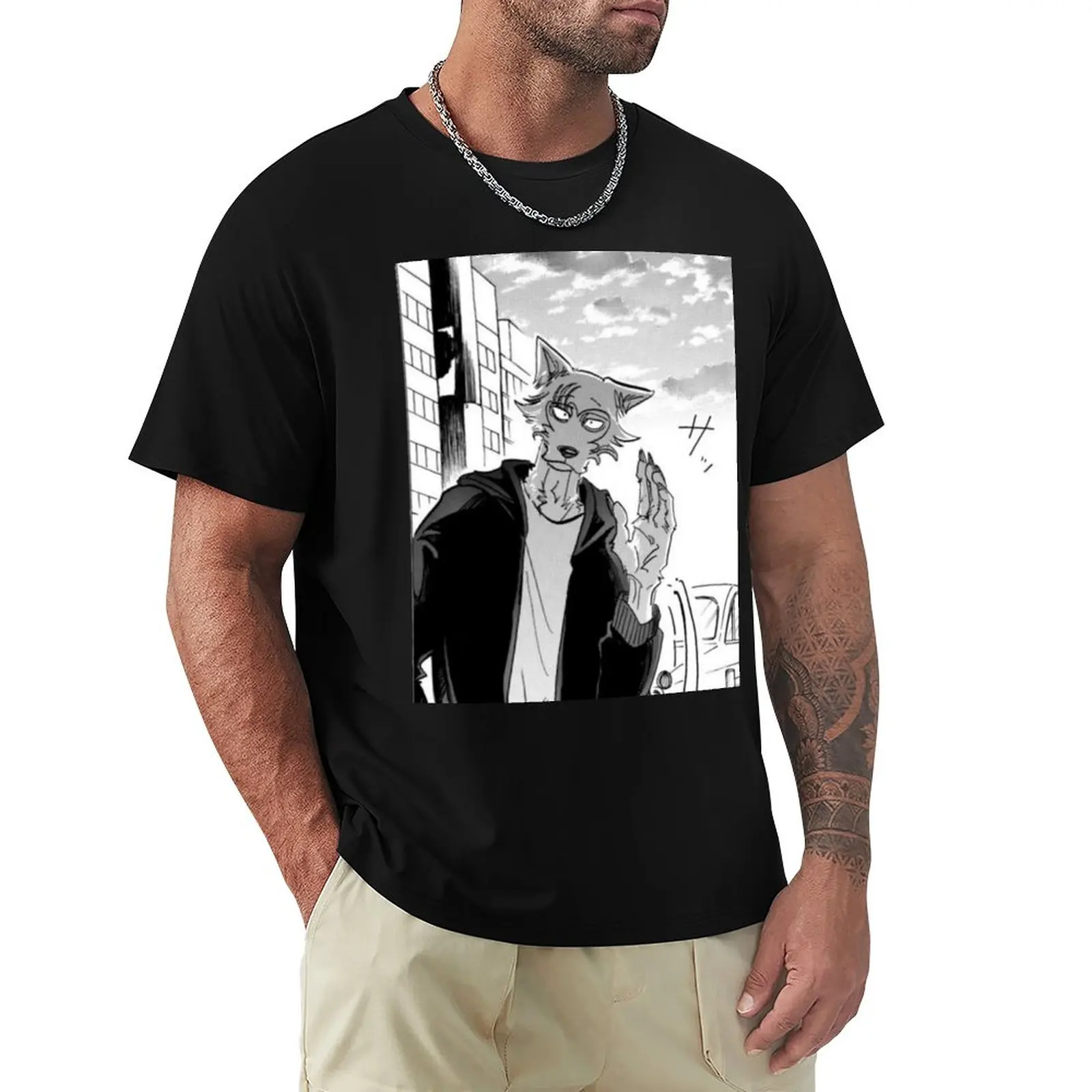 T-Shirt Beastars Legoshi T-Shirt Oversize T-Shirt T-Shirt Corta Hippie T-Shirt Oversize T-Shirt Nera Per Uomo