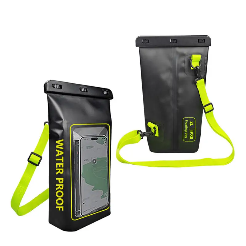 2L Dry Bag Swimming Pack Touch Screen Outdoor Waterproof Kayak Storage Bag Trekking Drifting Rafting Surfing Boating Backpack