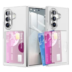 Premium Shockproof Folding Phone Case with Card Slot Holder - Hard PC Protection - Galaxy Z Fold7 (Matte)