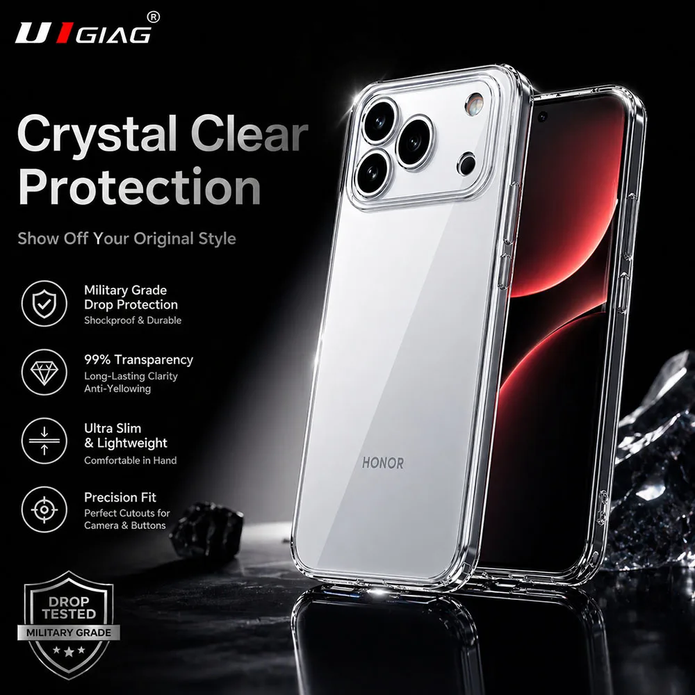 New Arrival Ultra Thin Clear TPU Silicone Shockproof Anti-Yellow Slim Protective Case