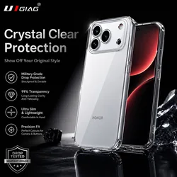 New Arrival Ultra Thin Clear TPU Silicone Shockproof Anti - Yellow Slim Protective Case for Honor 50