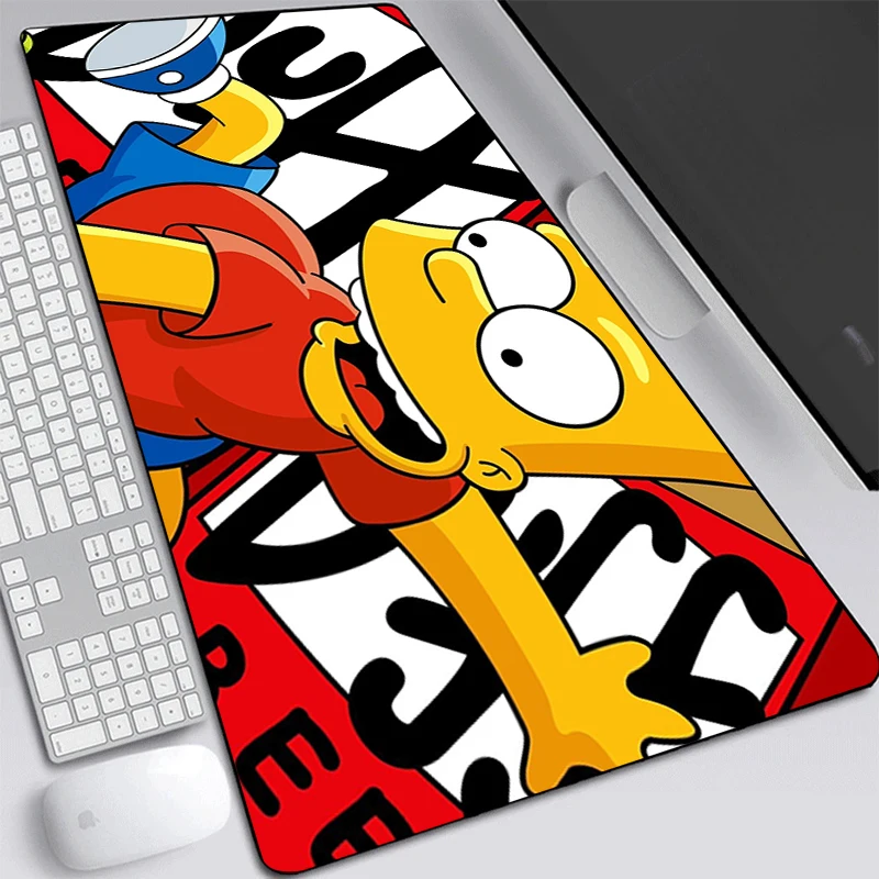 

Mouse Pad Large S-Simpsons Gamer Keyboard Pc Cabinets 900x400 Mats Computer Desks Xxl Gaming Desk Mat Kawaii Mousepad Anime Cute