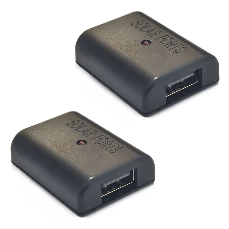 Solar Battery Charge Controller 2 Pack 5V USB Solar Controller Voltage Stabilizer for DIY Panel Charger Battery Charger