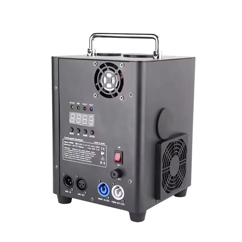 콜드 스파크 기계 결혼식 Dmx512 원격 제어 콜드 스파클러 무대 쇼 600W Sparke 기계 효과 기계 무대 이벤트 쇼