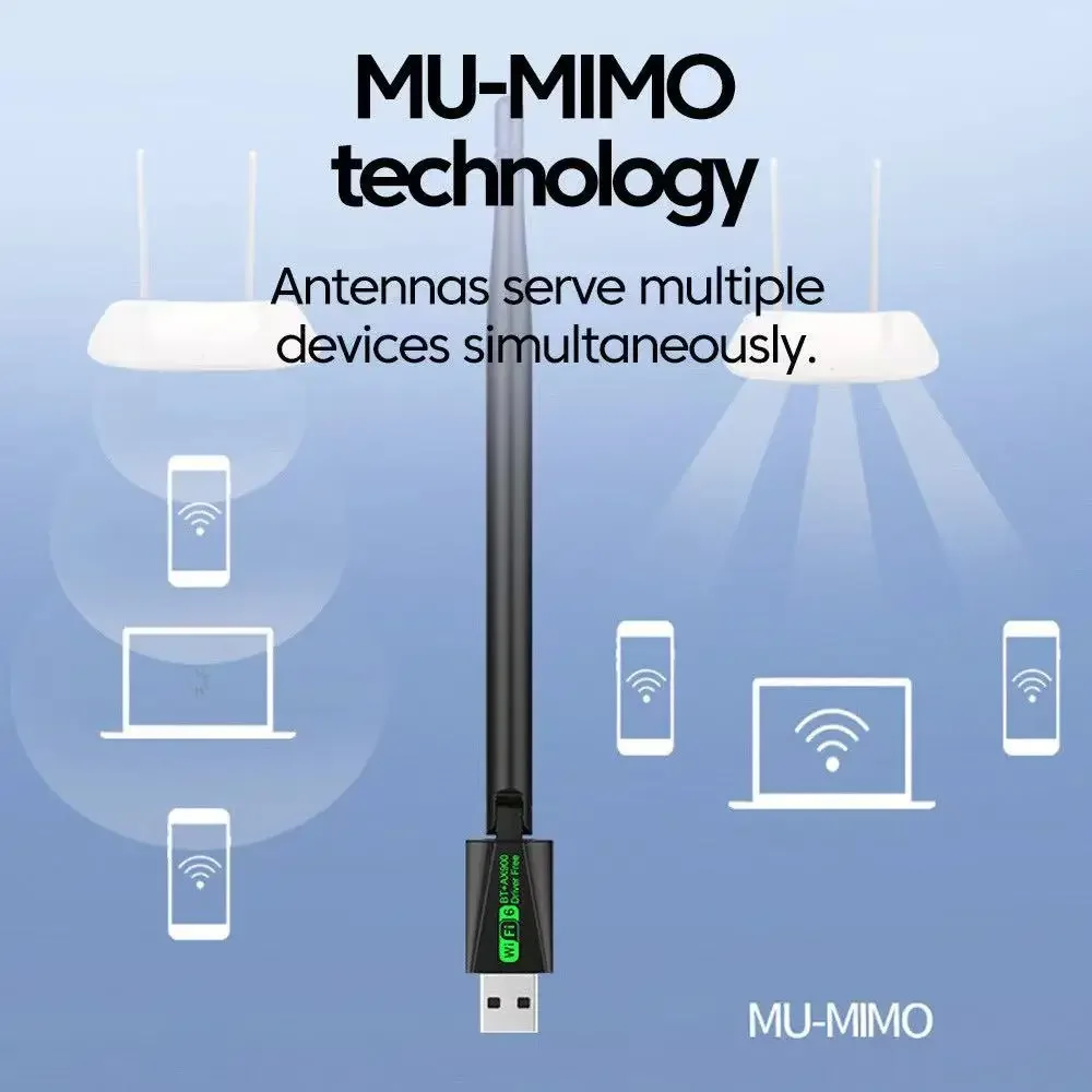 WiFi 6 USB 어댑터 900Mbps 블루투스 5.4 AX900 USB 동글 무선 네트워크 카드 듀얼 밴드 2.4G 5G 이더넷 수신기 무료 드라이버