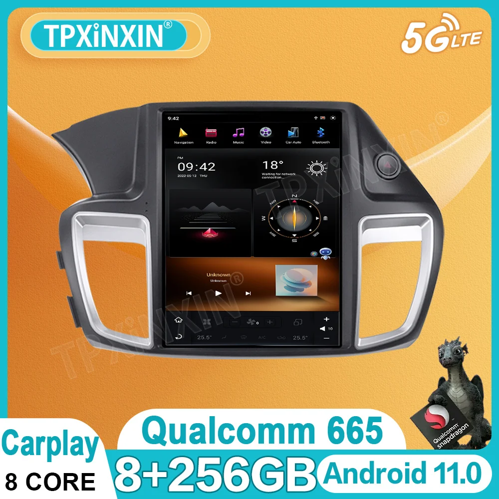 

Android 11 System For Honda Accord 9 2012-2017 Car Radio Multimedia Player Tesla Touch Screen GPS Navigation Stereo Autoradio
