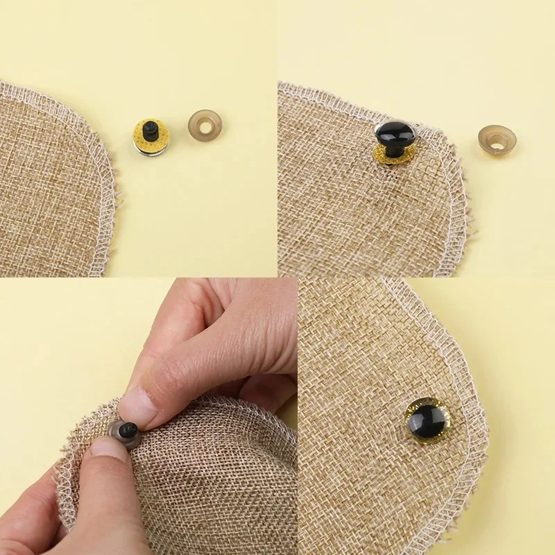 Plastic Safety Eyes Plastic Safety Noses 10mm 12mm 14mm Round Gaskets Washers for Plastic Safety Eyes Nose Back for Bear Doll Animal Toys DIY Craft Accesorios