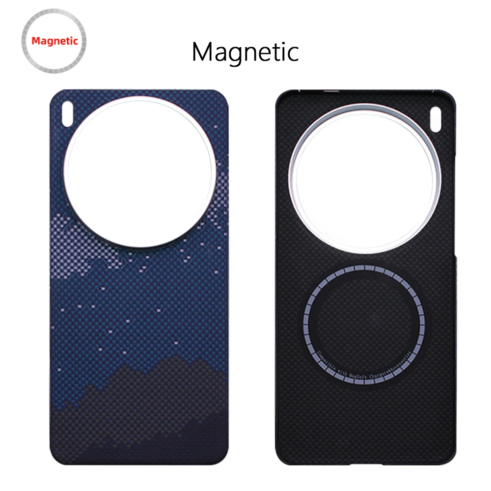 Sleek Magnetic Aramid Fiber Protective Case - Lightweight & Durable Carbon Fiber