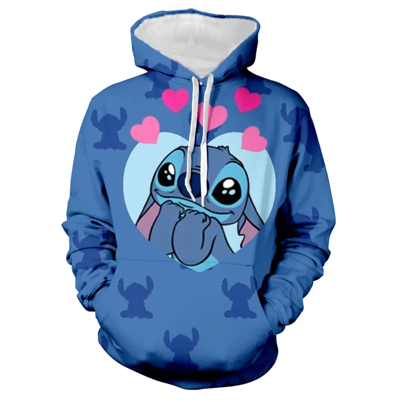 Mickey Mouse Boys and Girls Hoodies Disney Hoodies 3D Printed Cartoon Pullover Disney Men's Hoodies MINISO Men's Clothing 3