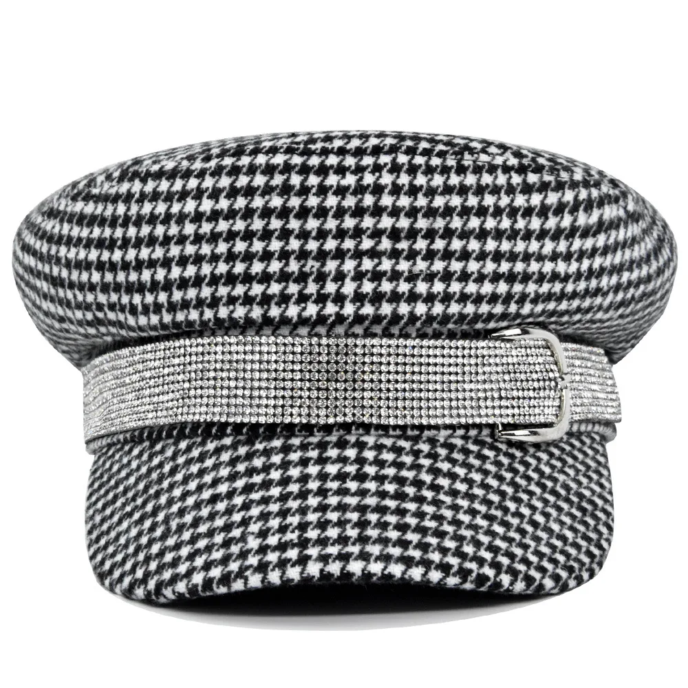 Women's Vintage British Beret Newsboy Hat Classic Wool Cap Trendy Autumn Spring Winter Fashion Accessory