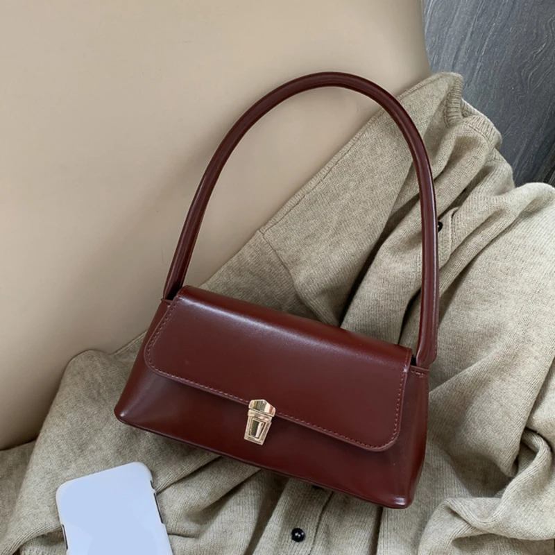 

Luxury Brand Crossbody Bags For Women Fashion Design Underarm 2023 Woman Shoulder Bag Female Handbag And Purses Solid Color