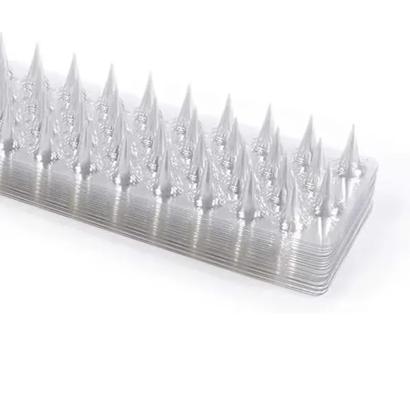 Transparent Plastic Spikes Bird Repellent Garden Fence