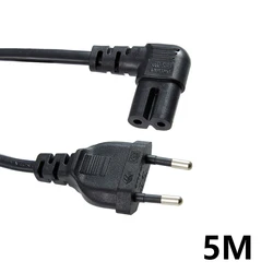 Premium EU Extension Cord - C7 Power Cable with Figure 8 Euro Plug (0.3 - 10m) (5m)
