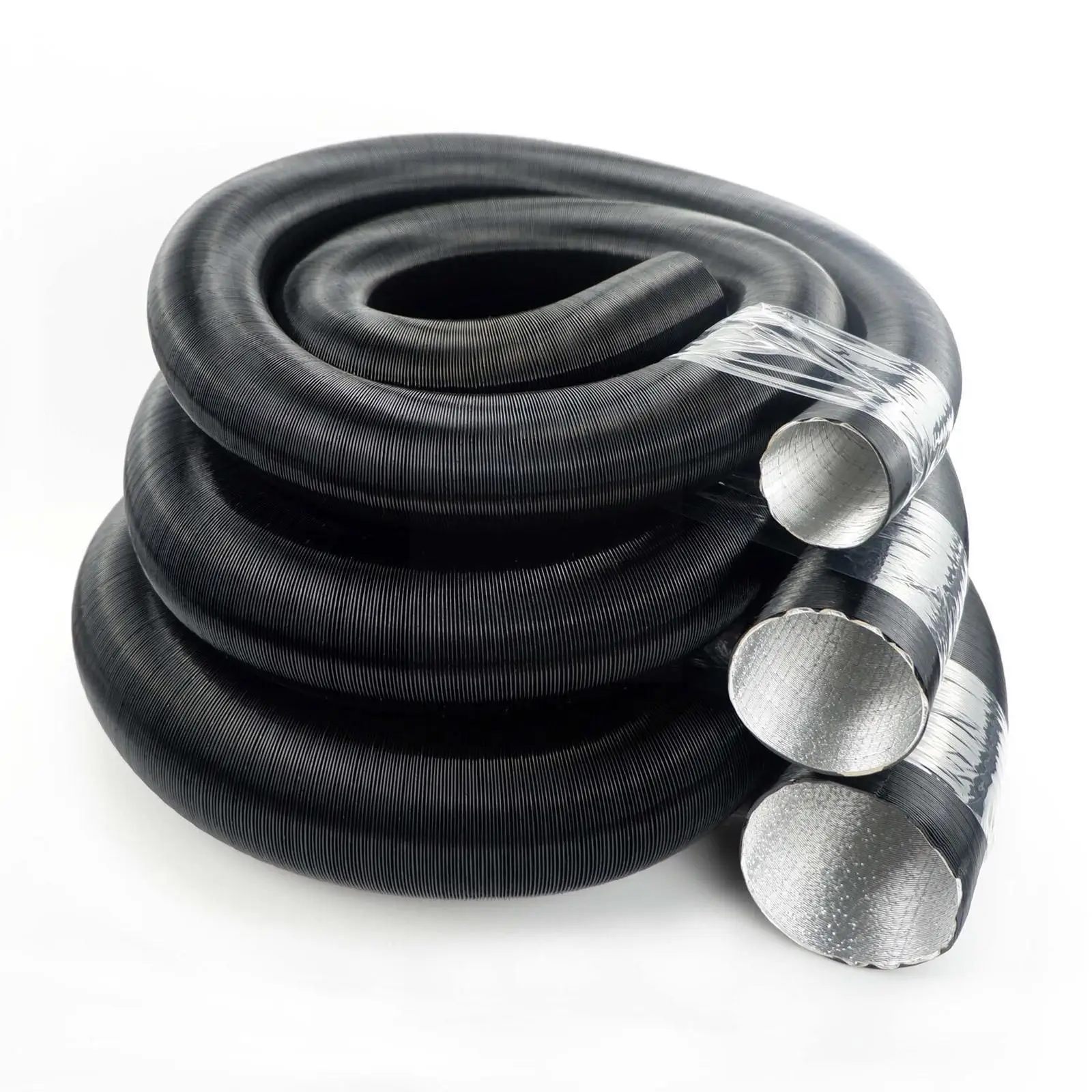 Parking Heater Duct Ducting Pipe Hose Black For Webasto Eberspacher Heater 42/60/75mm Car Camper Air Diesel Parking Tube diesel heater exhaust pipe air diesel heater duct pipe heater duct connector air heater exhaust connector air diesel heater diesel heater 1PCS