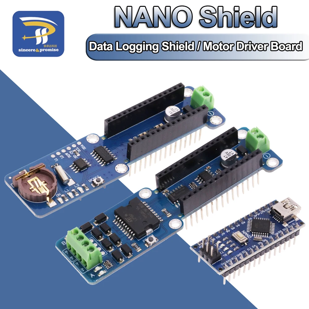 Data Logging Shield For Arduino Nano Logger Recorder Module 3.3V RTC ...