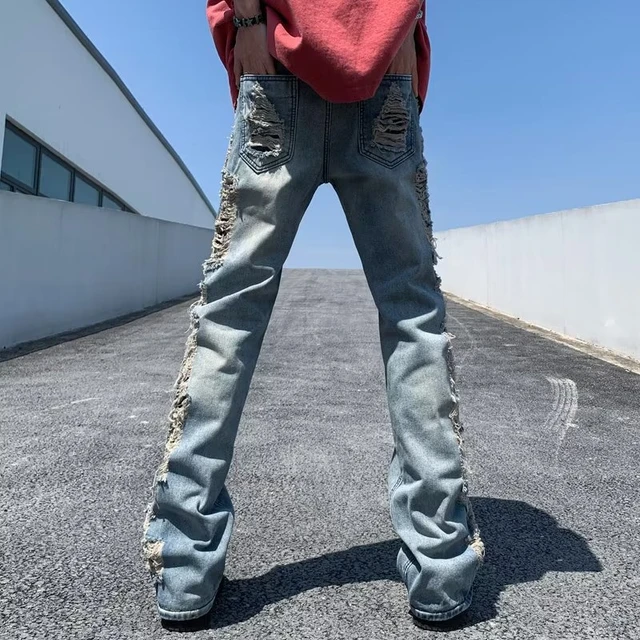 Women's Men's Y2k Clothes Jeans Clothing Cargo Pant Wide Leg Flared Denim  Pants Streetwear Baggy Jeans Straight Trousers For Men - Jeans - AliExpress