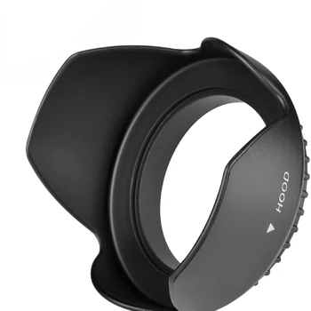55mm 디지털 튤립 꽃 렌즈 후드 소니 a7, a7 II, a7 III 카메라 28-70mm 렌즈, a6600 카메라 18-135mm 렌즈