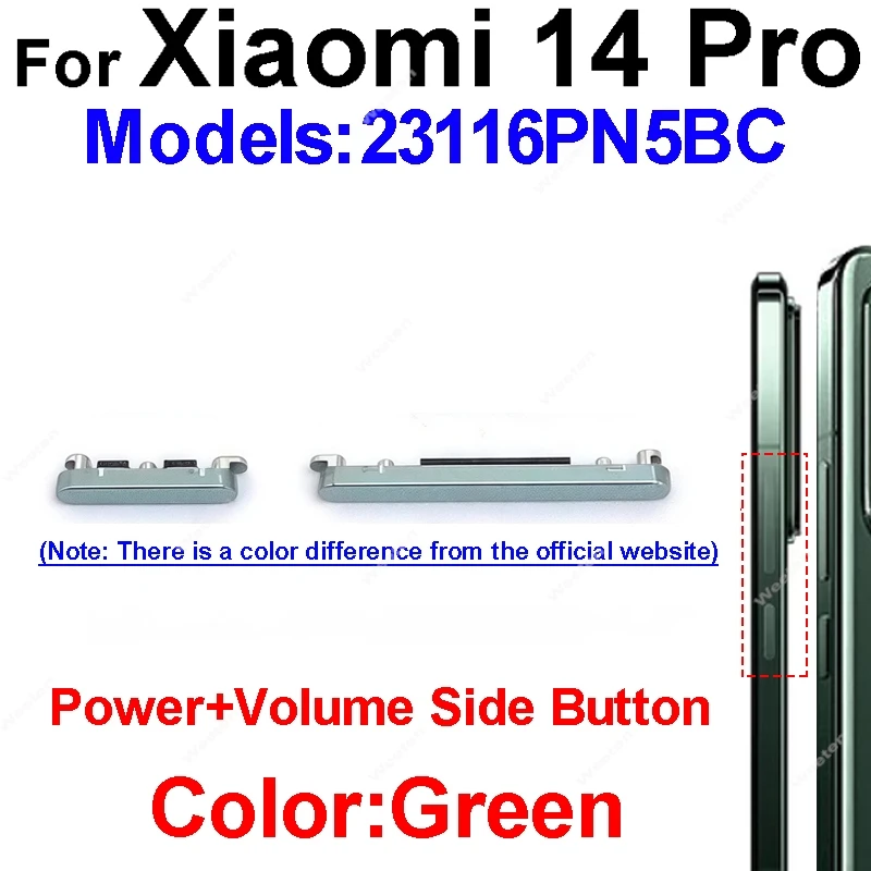 Xiaomi Power and Volume Button Replacement Switch Repair Parts