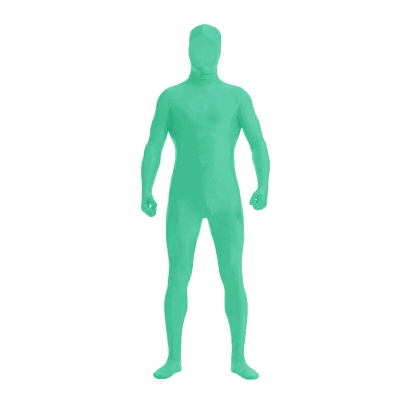 Vibrant Fluorescent Zentai Cosplay Bodysuit - Skin Tight Disappearing Jumpsuit