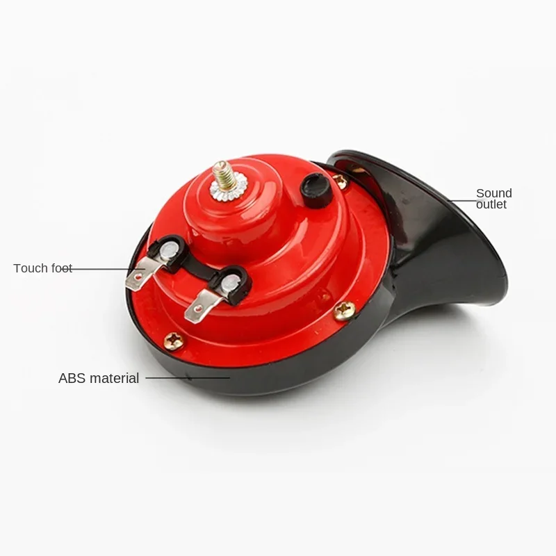 Car Air Horn Air Horn 2pcs 12V air horn car Snail Electric Air Horn Marine Boat Loud Alarm Kit Boat Motorcycle Dual-tone car horn Loud signal