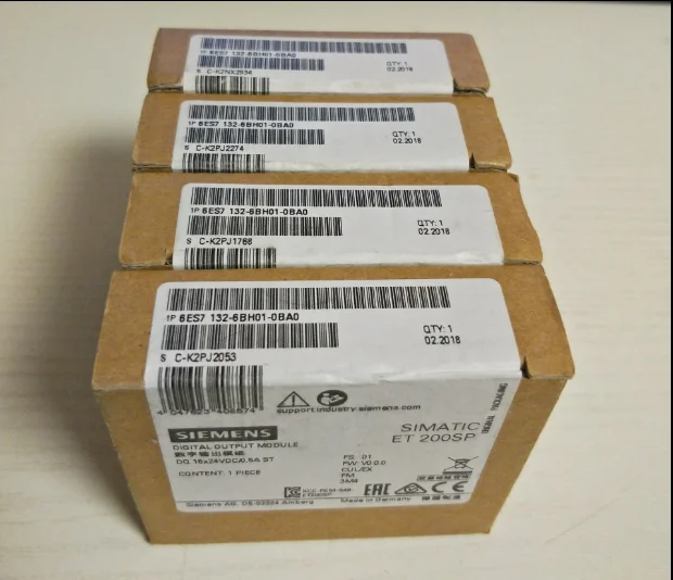 

6ES7132-6BH01-0BA0 новый бренд SIMATIC ET 200SP, цифровой выходной модуль, DQ 16x24 В постоянного тока/0,5 а стандарт 6ES7132 6BH01 0BA0