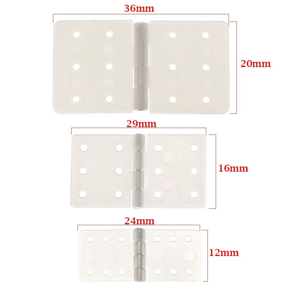 10pcs 3 Sizes DIY Educational Toys Airplane Aileron Connection Nylon & Pinned Hinge RC Airplanes Parts Aeromodelling Model
