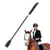 Black Crop For Horse Portable PU Leather Riding Crop Durable Horse Riding Whip Riding Crop Whip For Horse Racing Horse Equipment 1