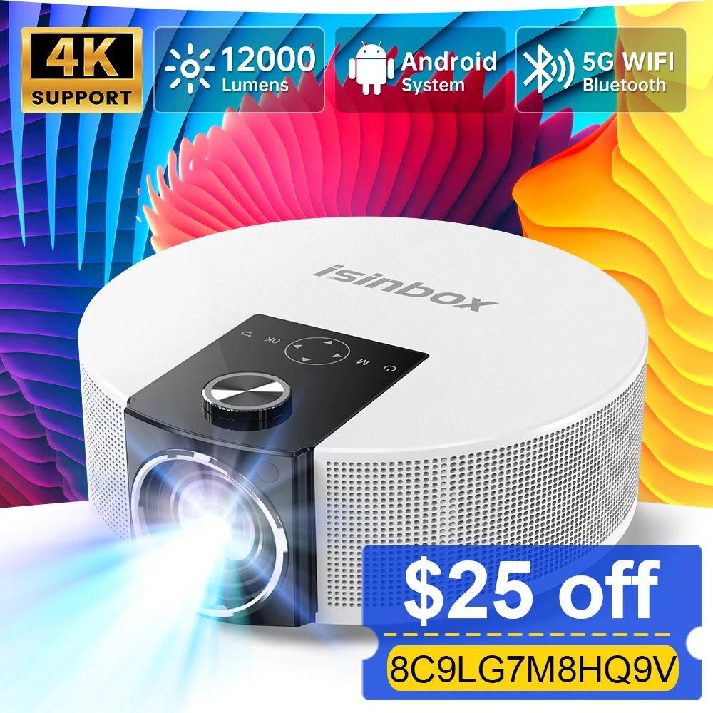 Bluetooth Projector 4k Home Cinema Wifi Bluetooth Video Projector