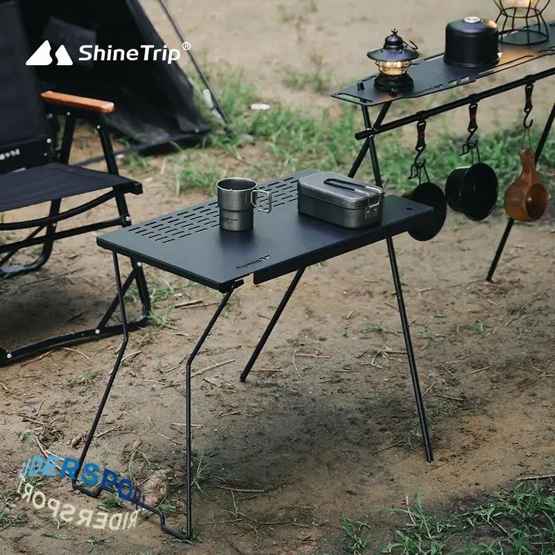 Shinetrip-ポータブルキャンプ用ワイヤーテーブル,折りたたみ式