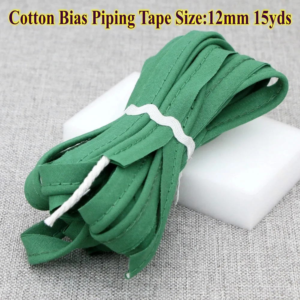 - cotton Bias Piping, Bias piping tape with cord, size:12mm,DIY making,sewing home textile bedding Piping tape