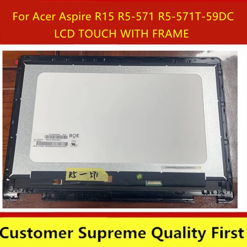 15.6&quot LCD Touch Screen Digitizer Assembly with Bezel Replacement Display for Acer Aspire R15 R5-571 R5-571T R5-571TG |