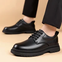 Lace Up Business Formal Dress Footwear Classic Men's Casual Leather Oxfords Shoes Lace Up Male Derby Shoes Outdoor Walk Sneakers