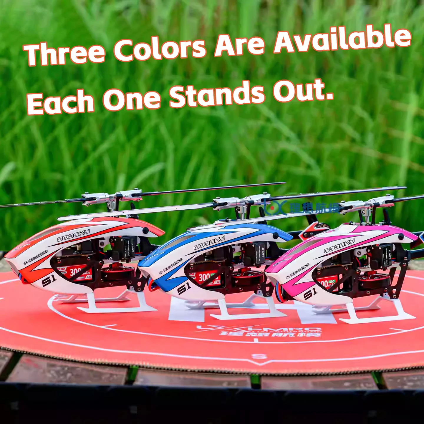 Goosky S1 Helicóptero RC Acrobático 6CH 3D Duplo Motor Brushless
