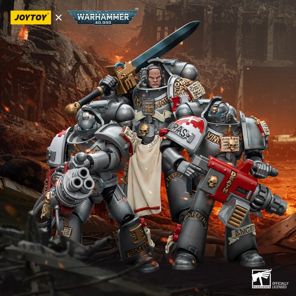 [Предзаказ] 1/18 г., JOYTOY Warhammer 40K, экшн-фигурка, Серые Рыцари, эскадрия удара, модель, подарок, коллекция, бесплатная доставка
