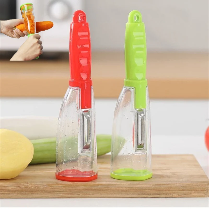 

Multifunctional Storage Type Peeling Knife Peeling with Barrel Storage Peeler Peeling Apple Supplies Household Peeling Knife