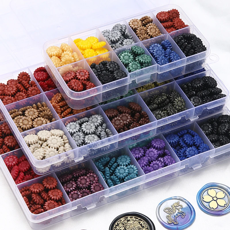 Zegel Wax Kralen Doos Set Voor Lakzegel Stempel Kraal Diy Scrapbooking Kaarten Enveloppen Uitnodigingen Geschenkverpakking Ambachten Maken