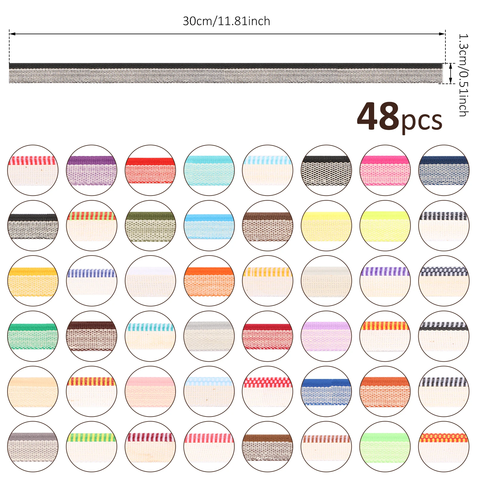 Book Headband Binding Kit 24 Color 11.8 Inch Book Binding Headbands Endbands for Different Books Bind Cloth Art Supplies book binding supplies