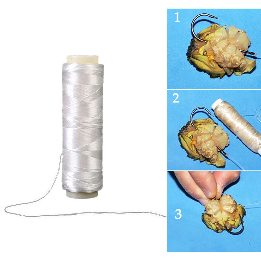 1 Stück elastischer Köderfaden, 0,2 mm Länge, 656 Fuß pro Spule, dehnbare, unsichtbare Angelschnur, transparentes Angelfaden – Detail 5